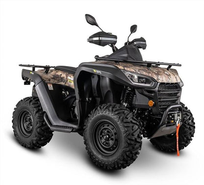 Cuatrimoto utilitaria Segway Snarler ATV6 B de 570 cc, 4x4, apta para circular en carretera, con diseño de pradera y camuflaje