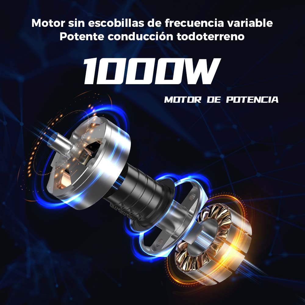 iScooter iX6 Patinete Eléctrico Todoterreno 1000W